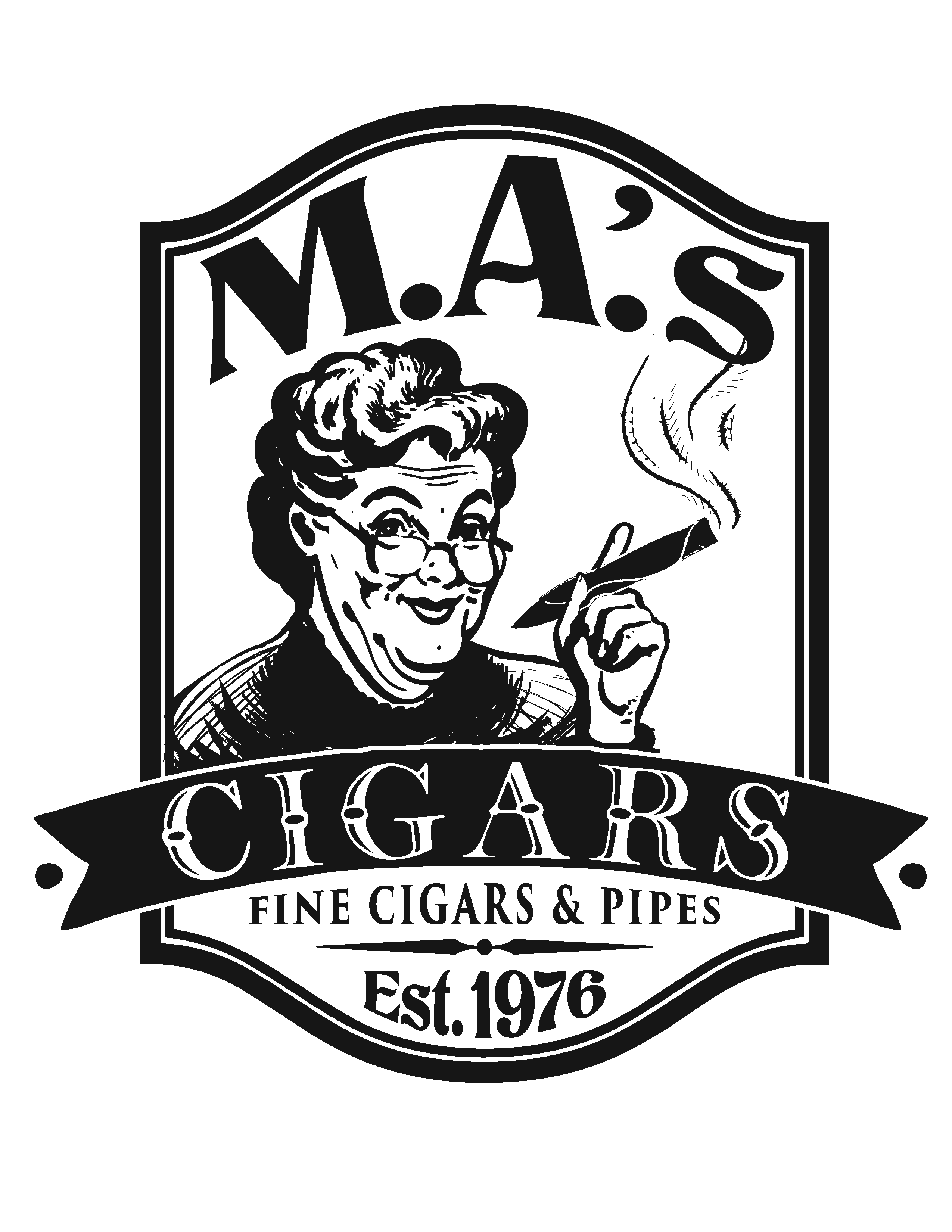 MAs cigars shreveport logo